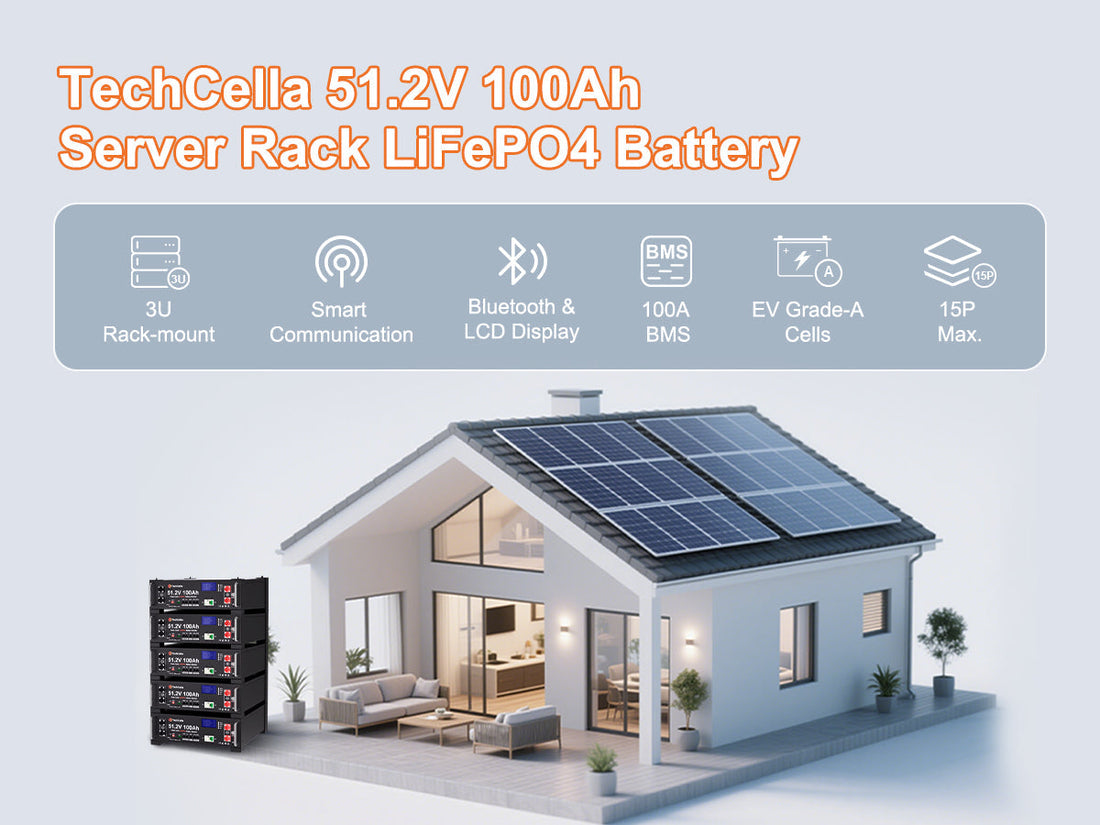 ⚡ Meet the Power Behind Your Off-Grid Dreams: TechCella 48V 100Ah LiFePO4 Rack-Mount Battery