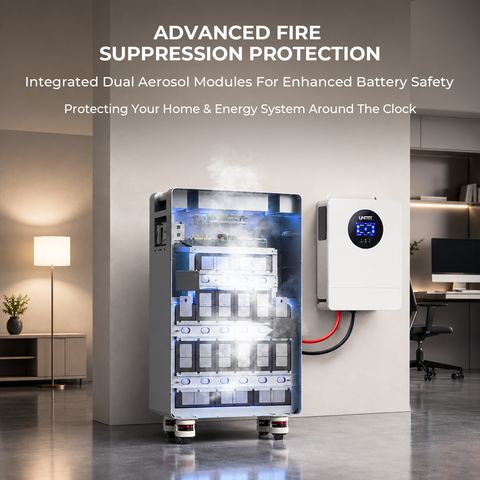 Techex 51.2V 314Ah LiFePO4 Lithium Battery Floor Standing, 16kWh | Bluetooth & WiFi | Fire-suppression